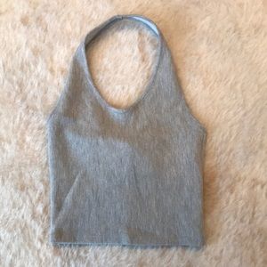 Topshop gray halter
